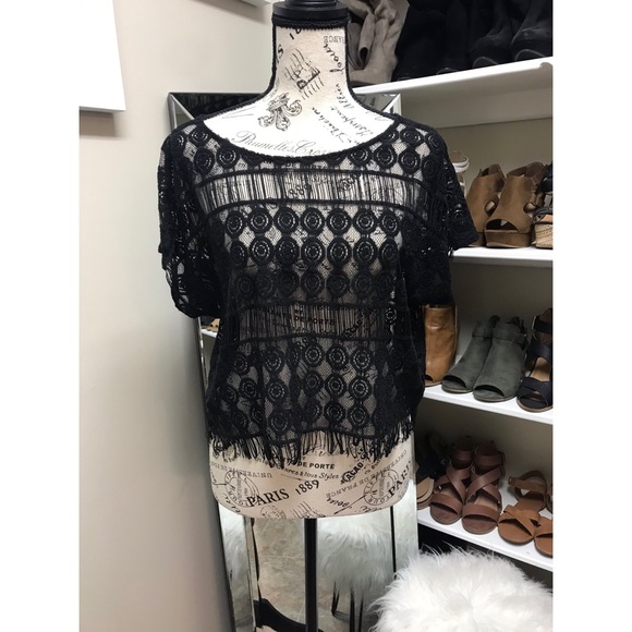 Forever 21 Tops - Forever 21 Mesh Crop Top | SIZE LARGE